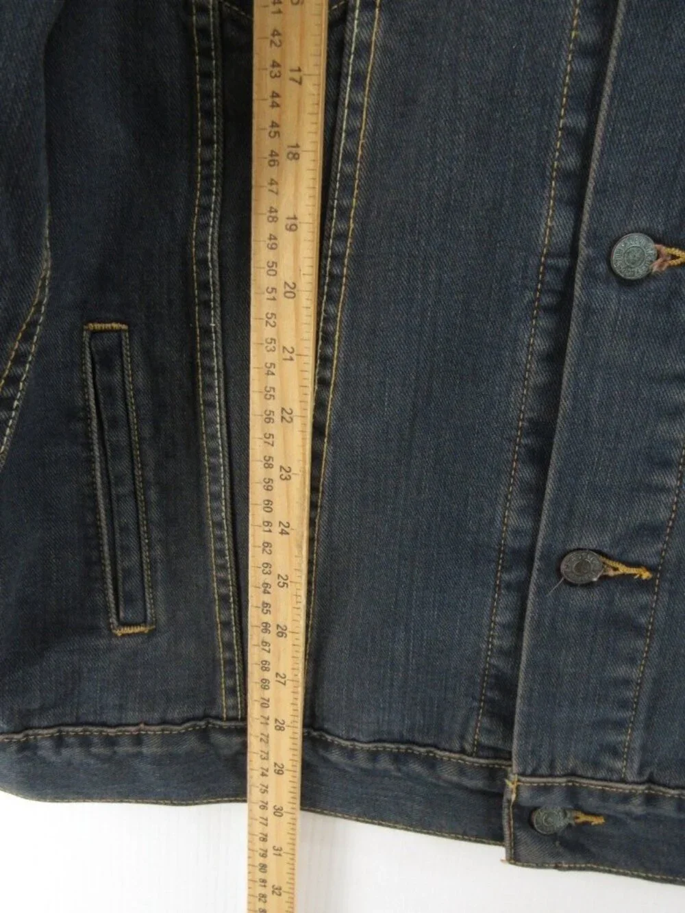VINTAGE Levis Jacket XXL Standard Trucker Denim Red Tab Y2K 2005 NEW